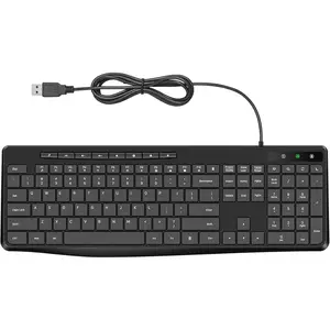 Wired Keyboard,Quiet Keyboard,Multimedia Usb Computer Keyboard,Silent Keyboardwith Low Profile Chiclet ,Large Number Pad,Spill-Resistant,Anti-Wear Letters,Full Size Keyboardfor Laptop,Desktop