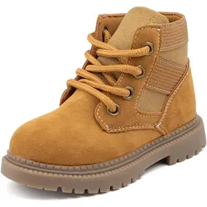 L-B16   Toddler Boys Girls Boots Kids Work Boots Winter Snow Boots Lace Up Hiking Outdoor Boots (Toddler/little Kid)