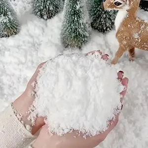 50g/1.76oz Plastic Magic Snow Powder & Artificial Snow Flakes - Realistic Snowfall for DIY Christmas Tree, Wreaths