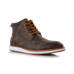 Ferro Aldo Birt classic cap-toe sneaker boots, in Chestnut, Men's Size 6.5 - 13