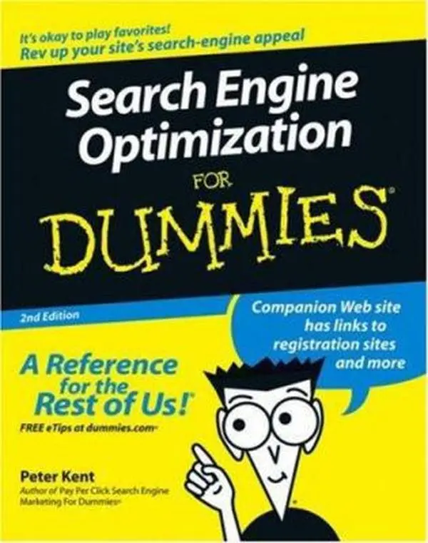 USED-Search Engine Optimization For Dummies, Second Edition by Peter Kent (Paperback)