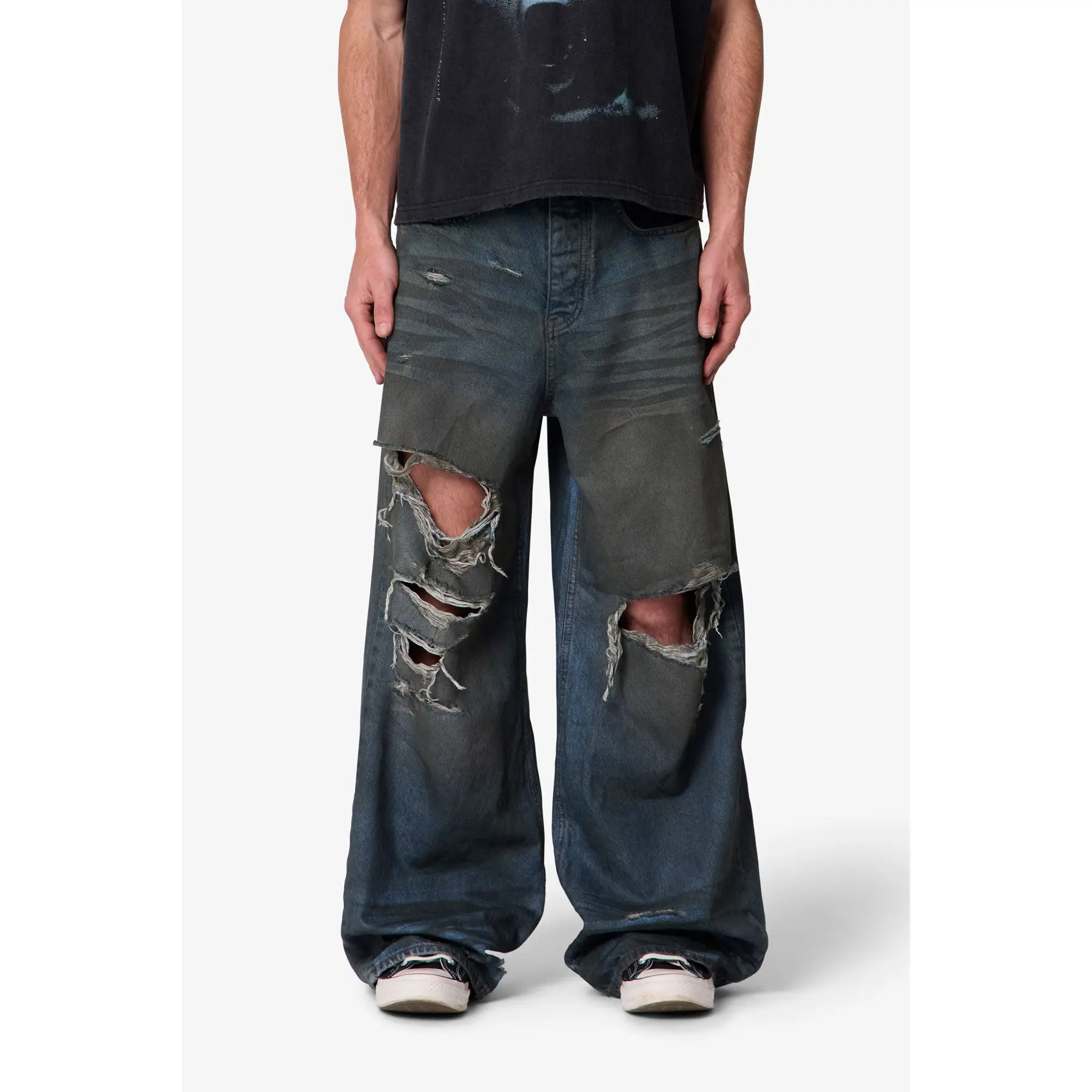 mnml Oil Stain Rave Denim - Blue