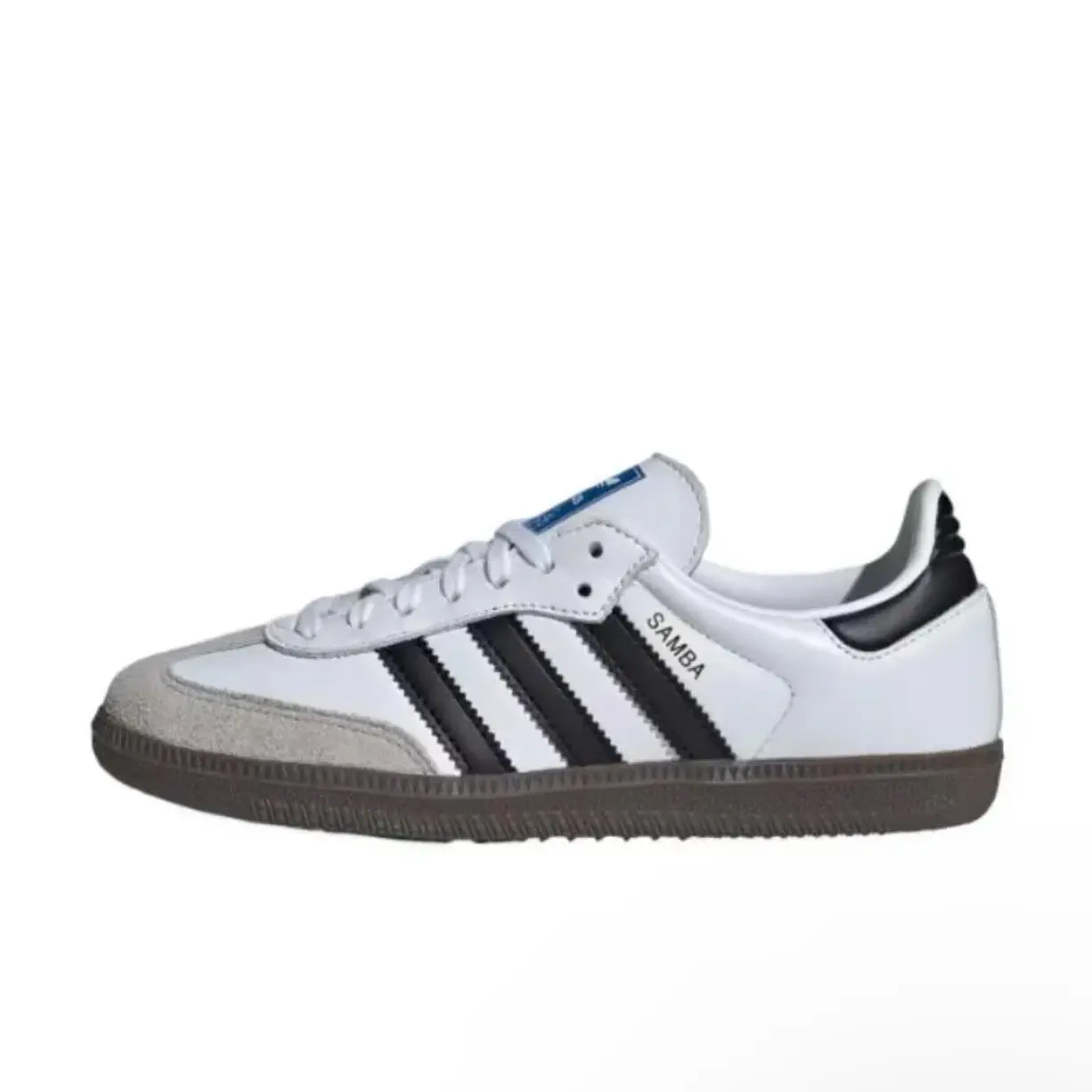 Adidas Samba OG Cloud White Core Black Women's Youth Closed Training Sneakers, Running Fitness Footwear for Athletic & Casual Fashion Wear, Shoes