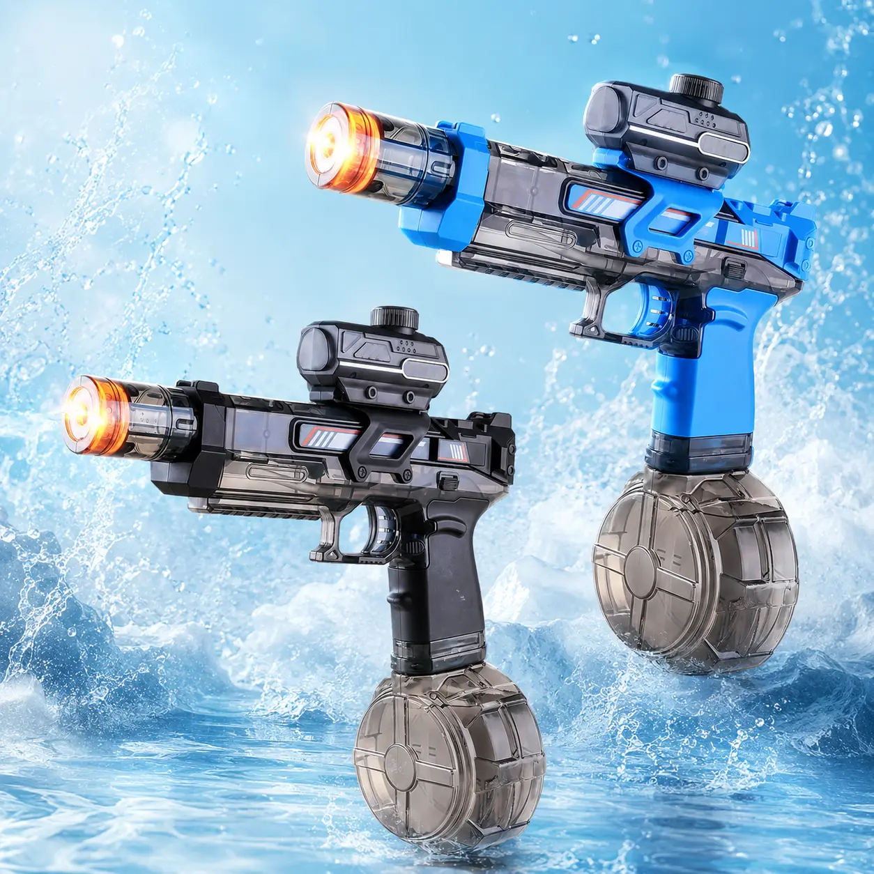 MINISO Electric Rapid-Fire Water Blaster | Automatic Water Gun for Summer Pool, Beach, Backyard Battles & Outdoor Fun