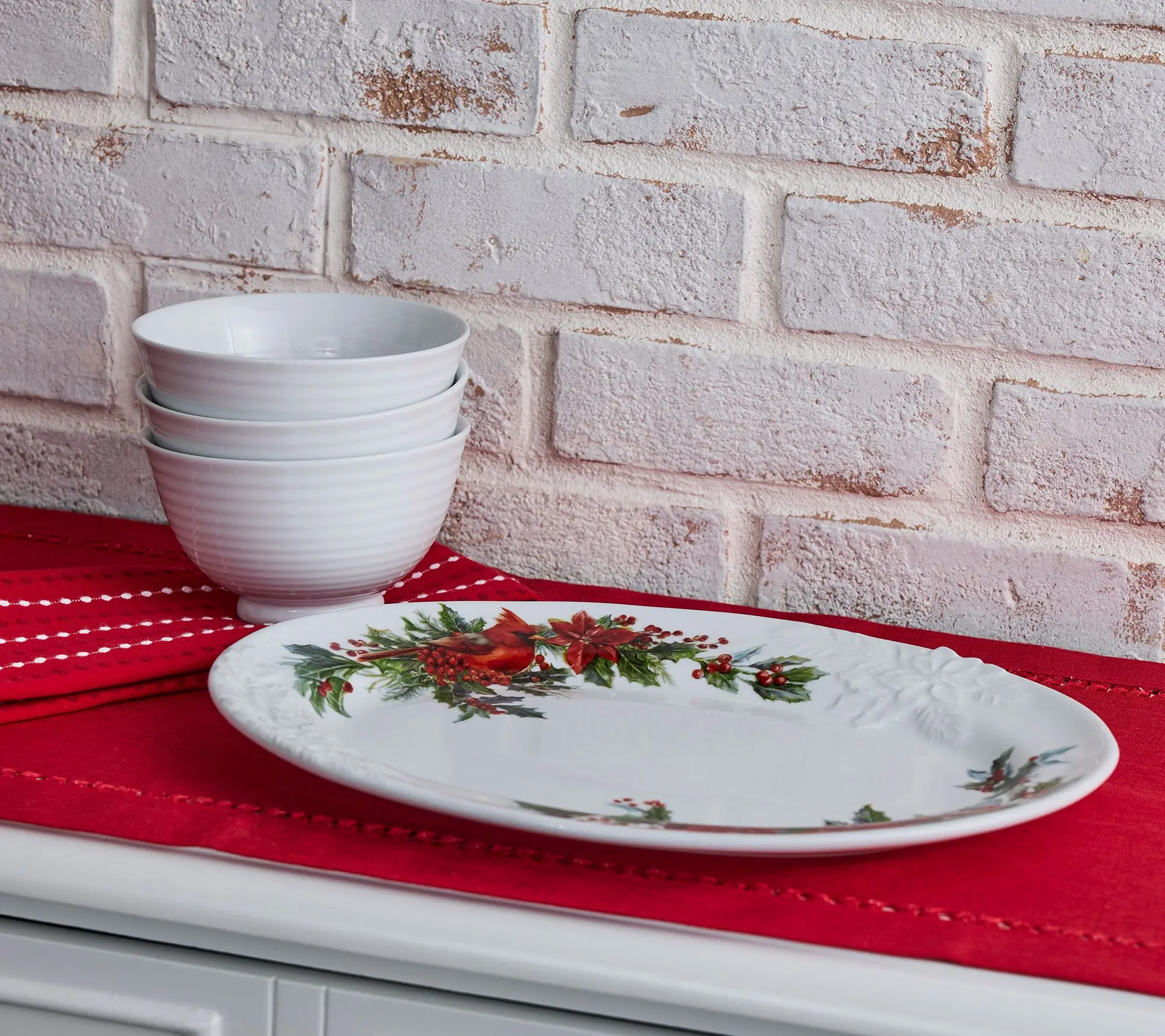 Home` Reflections 14" Oval Holiday Serving Platter Home` Reflections 14" Oval Holiday Serving Platter