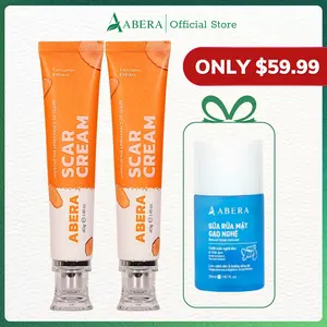 Abera Red Turmeric Scar Cream - Combo of 2 Boxes - Restores Even Skin Tone and Smoothness