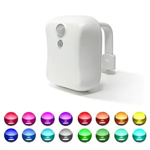 Toilet Night Light Toilet Small Night Lamp, Color Changing Motion Sensor, LED Activated, UV Tap Activation, Smart Light Combination