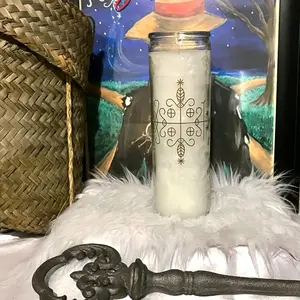 Legba Vèvè candle