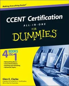 USED-Ccent Certification All-In-One for Dummies [With CDROM] by Clarke, Glen E. (Paperback)