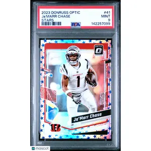 Ja'Marr Chase 2023 Panini Donruss Optic - Stars Prizm #41 - PSA 9