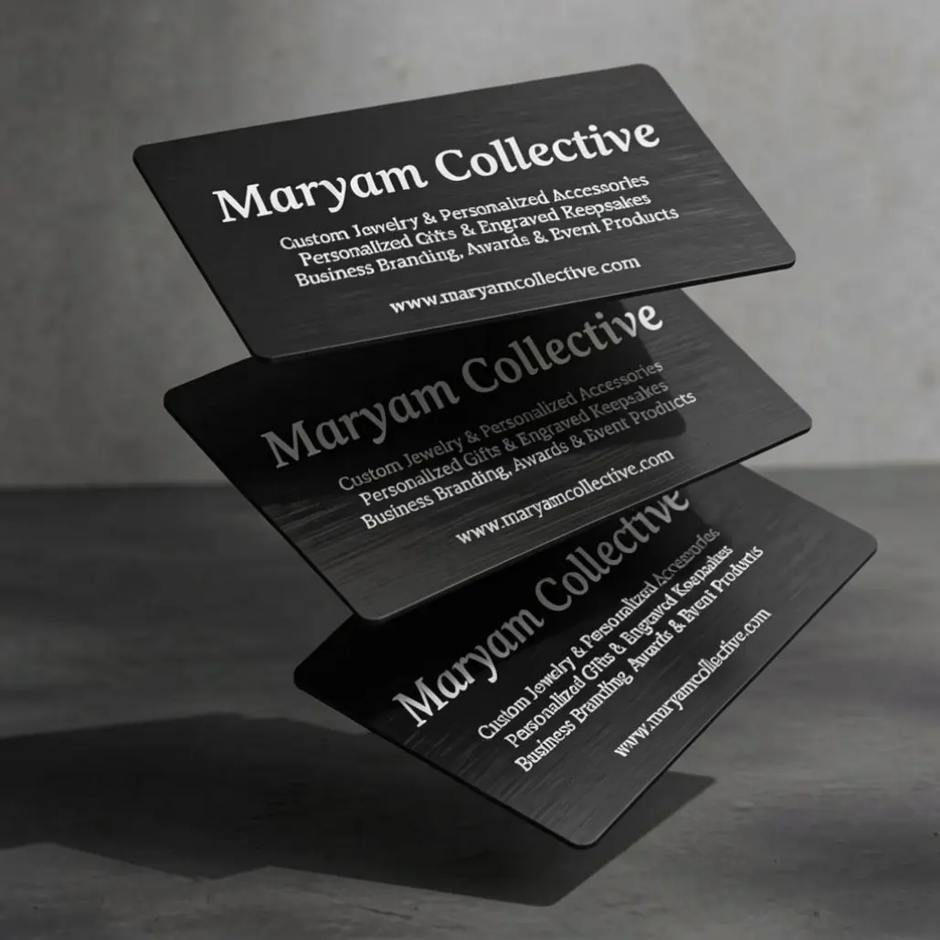 Personalized Metal Laser Engraved Business Cards