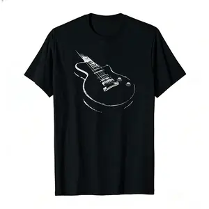 [2026 New Model]Tstars Guitar T Shirt for Men Gift for Musicians Music Lovers Casual Graphic Tshirt Guitarists Tees