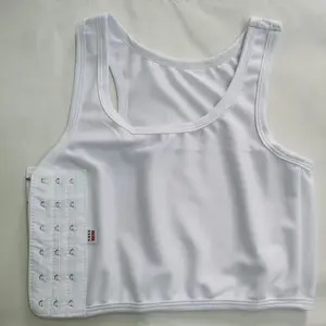 Transgender Tomboy FTM Chest Binder Adjustable Affordable Mesh Breathable and Strong Compression Tank Top Trans Bra Binder