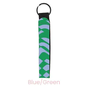 abbyrose Racetrack Wristlet Key Chain Blue/Green