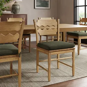 Jax Fabric Dining Chair Seat Cushion in Sage