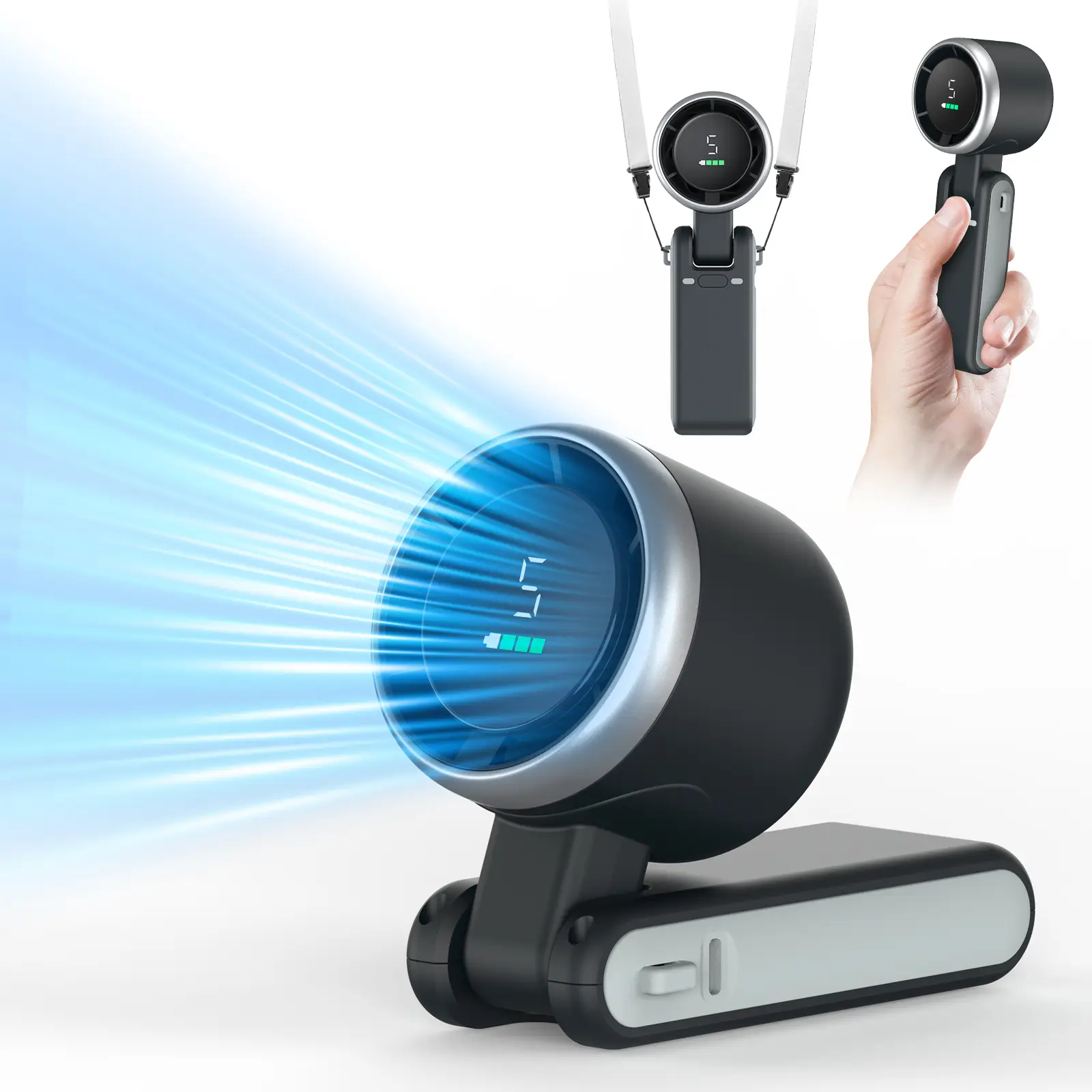 electric fan, portable student dormitorydesktop, household small fan, foldable