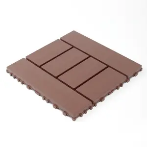 H style 12 inch balcony deck tiles, DIY interlocking deck floor tiles, indoor and outdoor floor tiles, patio tiles for easy and quick installation for porch poolside, backyard, 44 pieces  brown    RR black iridescent pool zellige,summervibes