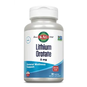 Lithium Orotate Vegcaps 5mg Springtok Healthcare Organic Acid Fitness