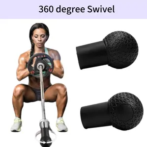 Barbell landing training device, 360° rotatable training base, suitable for 2-inch specification Olympic barbells, suitable for home gym fitness equipment
