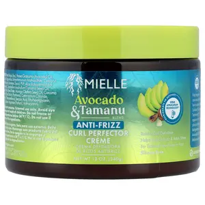 Mielle Anti-Frizz Curl Perfector Cream, Avocado & Tamanu, 12 oz (340 g)