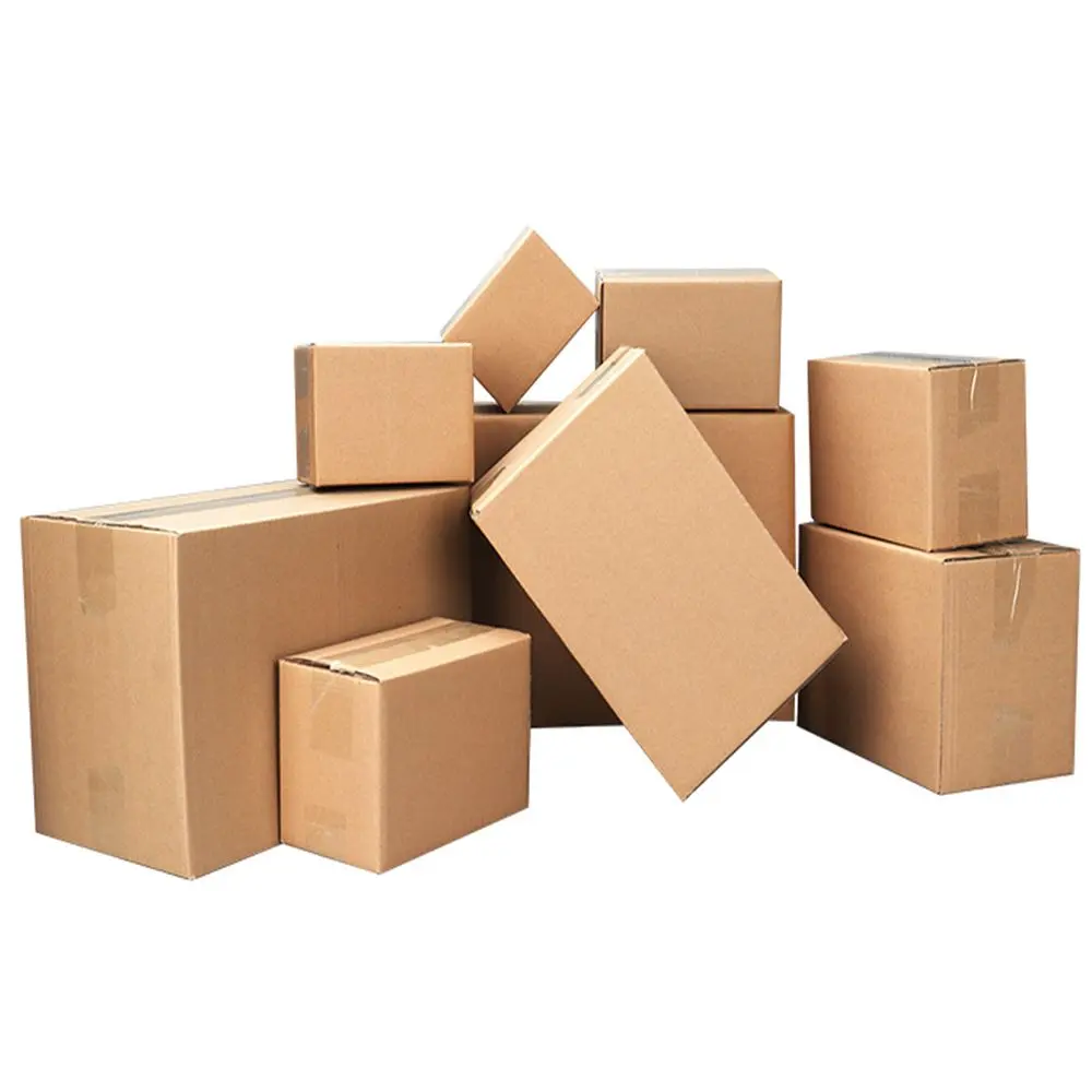 Bright Yellow Corrugated Paper Boxes - Perfect 6x4x4" Storage Solution for Crafts & Shipping