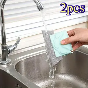 2pcs Creative Window Groove Cleaning Cloth Window Cleaning Brush Windows Slot Cleaner Brush Clean Window Slot Clean Tool Home Cleaning Tool