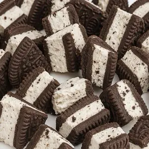 Freeze Dried Cookies-N-Cream Ice Cream Sandwich Bites - Viral TikTok Snack - LARGE BAG