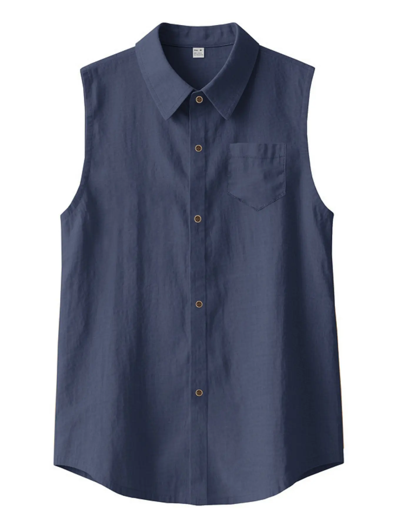 Men's summer linen material casual style sleeveless hoodie vest, casual slim-fit drawstring summer wear, lightweight fashionable men's clothing, men' summer apparel, Breathable, Plain