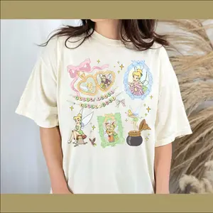 Retro #Tinker #Bell and Terence Shirt, #Tinkerbell Pixie Hollow Shirt, Vacation Shirt, Girls Trip, Faith Trust Pixel Dust
