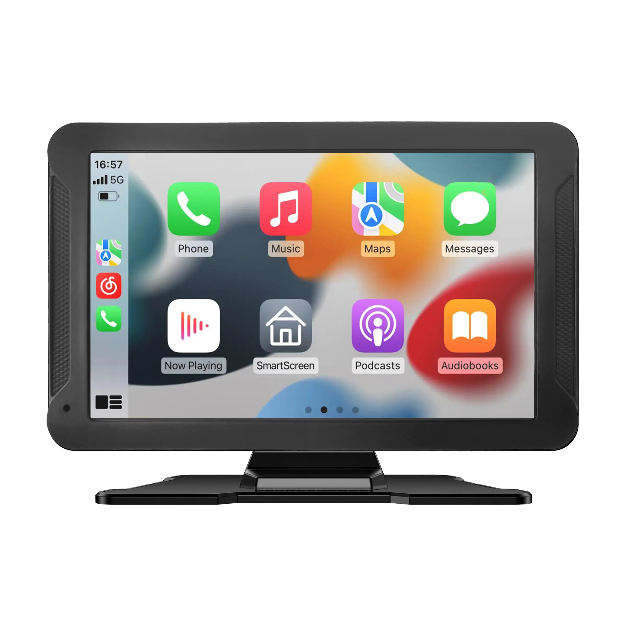 7-INCH HD Wireless Portable CarPlay Car Stereo | With Android Auto MirrorLink,  GPS Navigation, Satellite Radio, USB Type C Connector, Wi-Fi Function, Without Batter