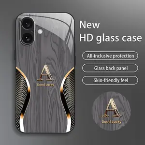 Suitable for [iPhone 16] Brand new premium phone case, drop-proof and fingerprint-resistant，sophisticated and minimalist design, with 26 English letters to choose from YM99
