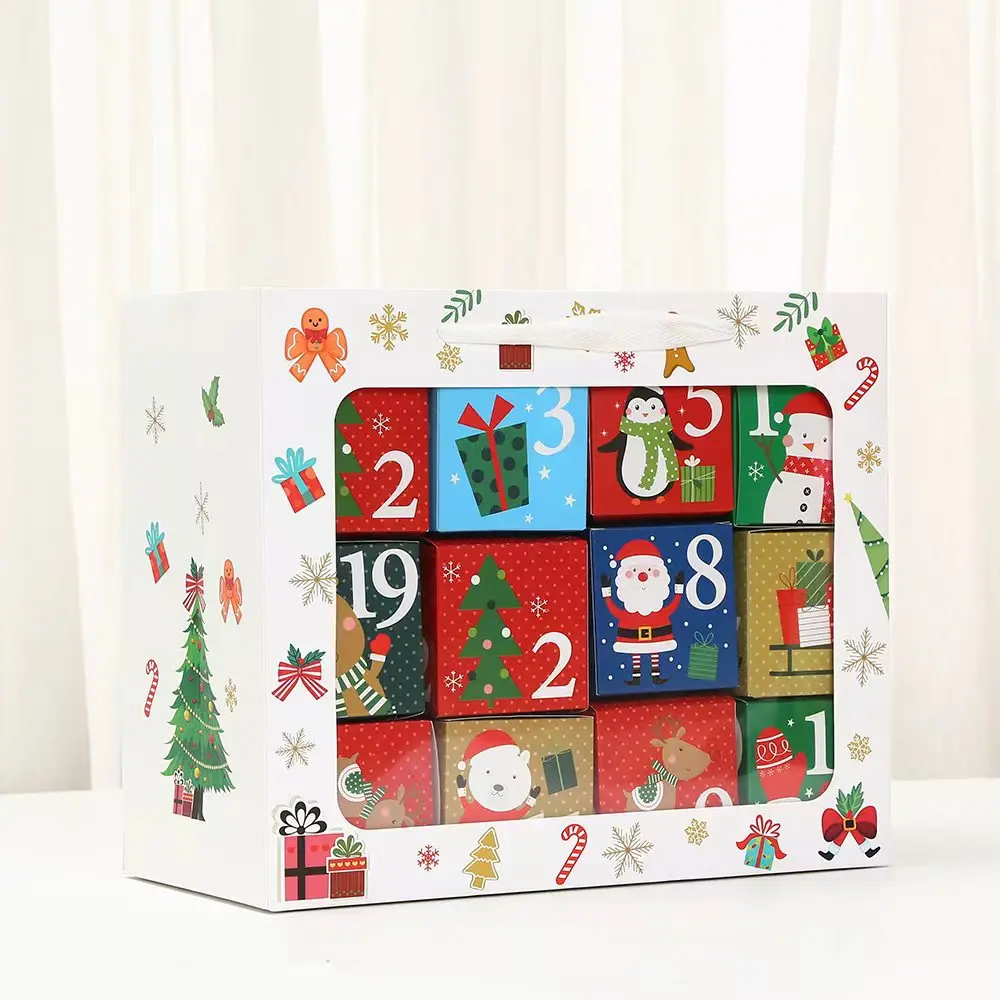 Christmas Countdown Calendar Year 2026, Christmas Countdown Calendar, Blind Box Empty Box, Countdown Gift, Christmas Gift Bag/Gift Box, Themed Gift Box, Gift and Clothing Box, Gift Bag, Gift Box Set