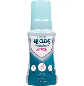 Antimicrobial and Antiseptic Soap and Skin Cleanser – 8 oz with Foaming Pump – for Home and Hospital – 4% CHG