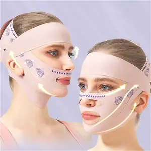 Face Slimming Bandage Women Face Lifting V Line Shaper Chin Cheek Lift Up Belt Anti Wrinkle Strap Facial Beauty Skin Care Tools       Correction Daily. derma roller men