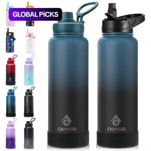 Stainless Steel Vacuum Insulated Water Bottle, Insulated Flask, Portable Vacuum Flasks, 1 Count Portable Large Capacity Water Bottle, Drinking Cup, Stainless Steel Tumbler for Home Office School