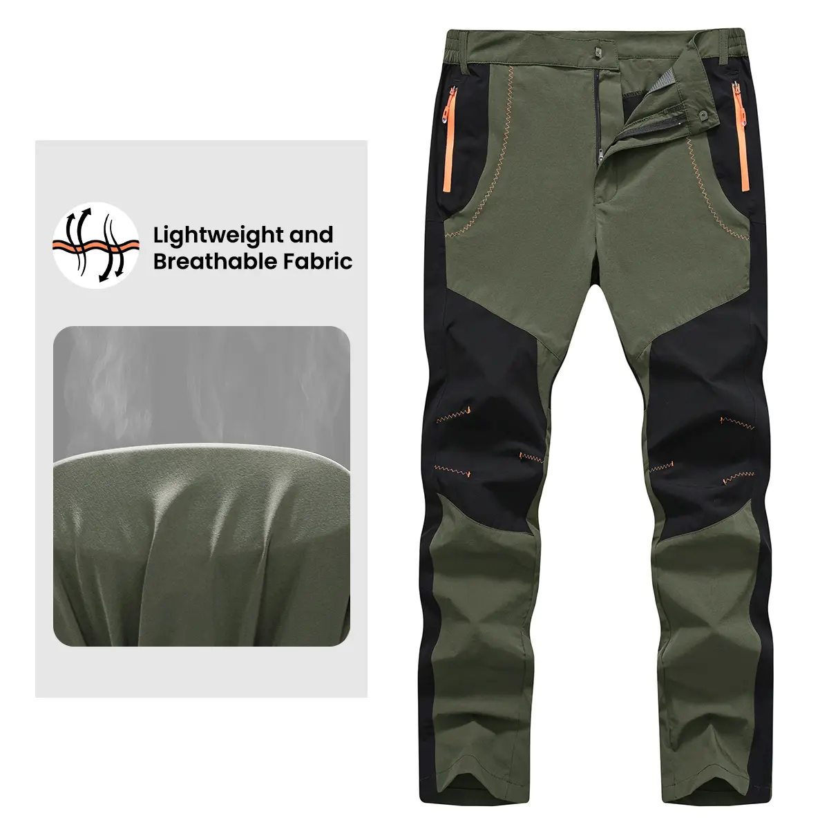 2026 Men's Summer Trousers Lightweight Waterproof Hiking Work Cargo Pants Breathable Zipper Pocket Outdoor Pants Outdoorfun, Women Pants Jeans High Waist Comfy Stretchy Daily Weekend Travel Casual, tapered pants