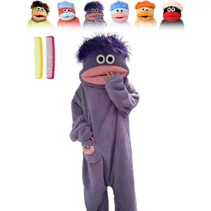 Mouth Monster Onesie for Adults - 2026 Funny Snuggly Fleece Pajamas, Hilarious Design for Comfortable Lounging