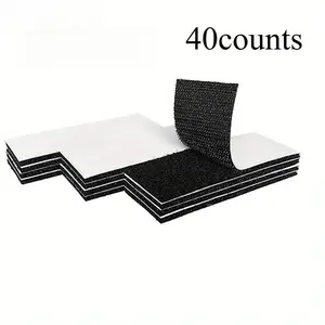 Double Sided Adhesive Square Slices Velcro, 40pcs/set Sofa Bed Sheet Holder, Double-sided Adhesive Buckle, Office Stationery & Supplies