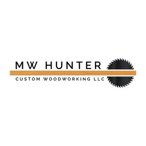 Mw hunter custom woodworking shop logo