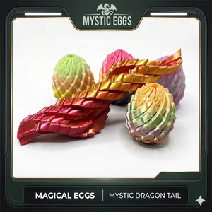 New 3D printed three-dimensional slime cube ball, deformable dragon egg stress-relief toy, popular spiral twist toy on TikTok