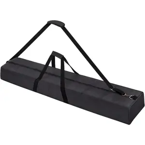 48" Long Tripod Carrying Bag for Speaker and Light Stands, Mic/Microphone Poles - with Adjustable Shoulder Strap, Heavy Duty Handle and Double Zipper