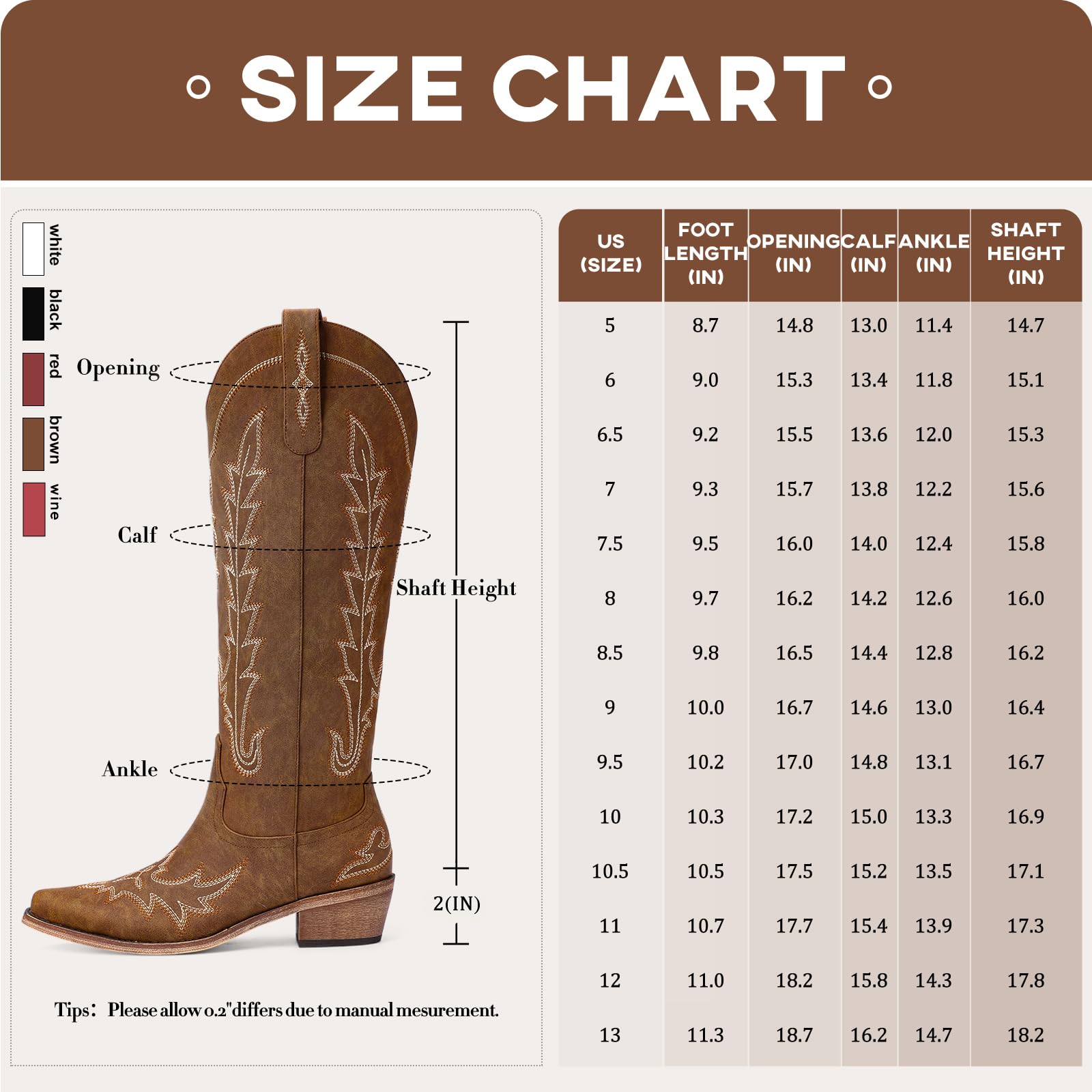 Cowboy Boots for Women - Knee High Pointed Toe Chunky Heel Pull On Zipper Western Cowgirl Boots, Retro Country Vintage Fashion Tall Boots