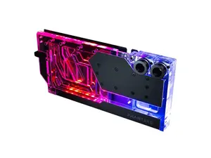 Phanteks Glacier EZ-Fit G40 ASUS GPU Block for ASUS ROG STRIX / TUF gaming RTX 4090, Full Cover Nickel-Plated copper block, Cast Acrylic, Aluminum Cover plates, Digital-RGB, Black