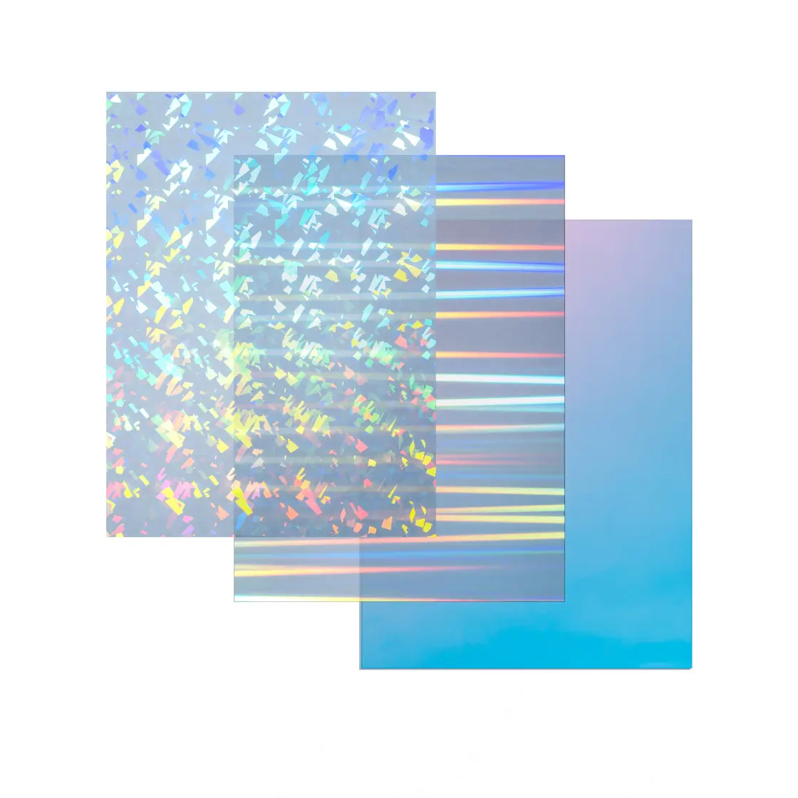 Iridescent Holographic Acrylic Sheets Sparkle Aurora Plexiglass Sheets PMMA Cast Acrylic Sheets for Laser Cutting Crafting DIY Home/Festival Decore(3, Cullet, 8x12 inch)