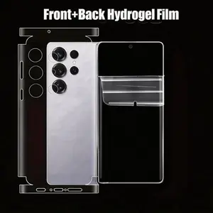 High-Quality Full Coverage Water Gel Film Protective Screen Protector for Smartphone Samsung Galaxy S23 S24 S25 S26 Ultra Front & Back Protection, Suitable for Galaxy S26 Plus