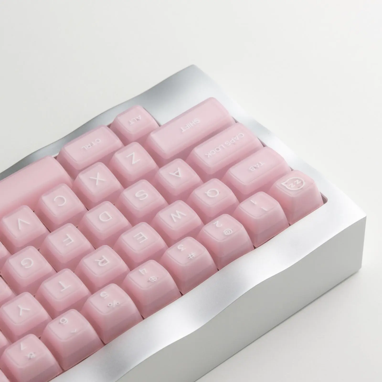 ULTRAEQUIP Durable 160-Key Double-Shot PBT Keycap Set - RSA Ergonomic Profile, Jade-Style Translucent Shine-Through, Tactile Feel, Split/7U Spacebar, Keyboard Accessory for 61/64/68/84/87/100/104/108 Mechanical Keyboards, Keyboard Accessory Keyboards