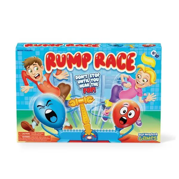 Rump Race Balloon Popping Board Game, Family Game Night, Strategic Game Play, The Ultimate Survival, Multi-Player, For Kids, Ages 8+