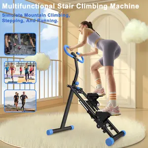 [Ridenue]Vertical Stair Climber Stepper for Home, Full Body Workout Folding Climbing Fitness Machine with LCD Display, Stable Steel Frame