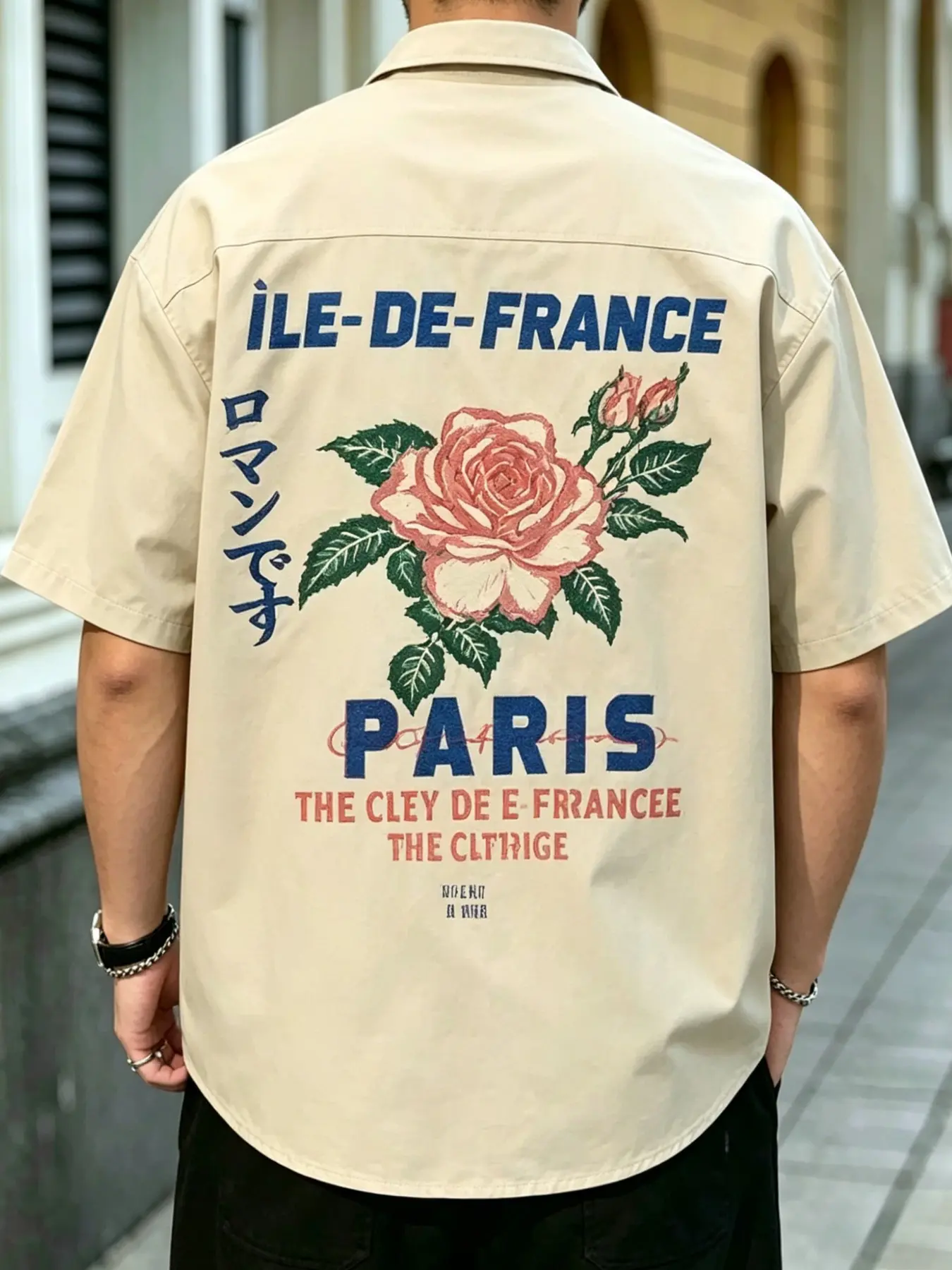 Plus Size Loose Fit Men's Printed Floral Short Sleeve Shirt, Casual Summer Top, Comfortable and Stylish, Perfect for Daily Wear, Casual Comfy Collared Short Sleeved Shirt