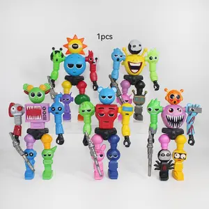 Movable Joint Sprunki Incredibox Robot Model DIY Assembly Toy, Articulating Figurines, Desktop Decoration Anime Merchandise, Birthday Party Gift, Collectible Pvc Figure